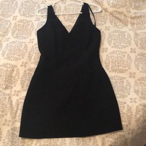 bebe black mini dress, size 4